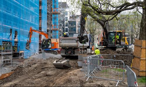 construção em Oslo, cidade que tem orçamento climático